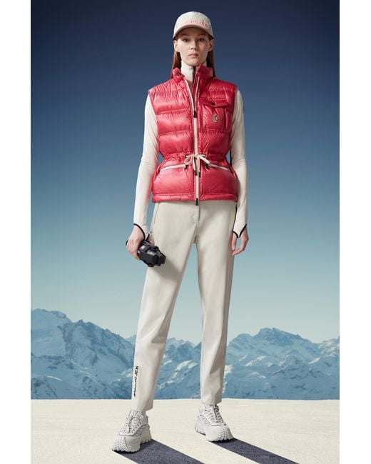 Moncler Red Arolles Down Gilet