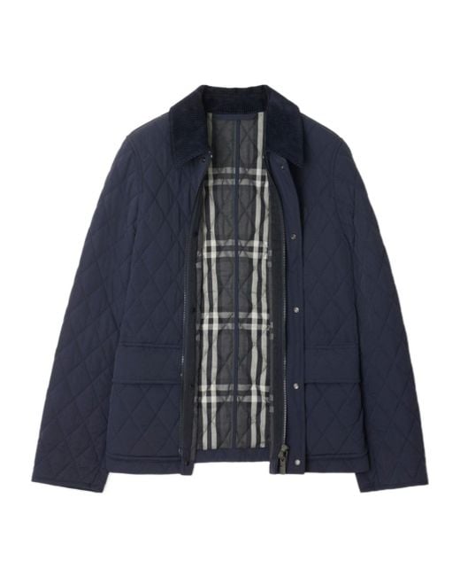 Burberry Blue Quilted Jacket