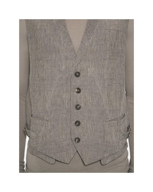 Ziggy Chen Gray Sleeveless Vest for men