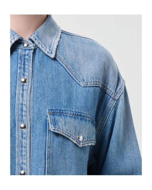 Agolde Blue Lotta Shirt (Flyweight)