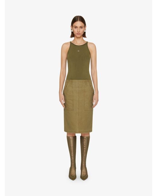 Givenchy Green Cargo Dress