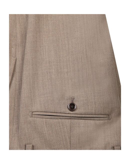 Lardini Natural Single Breasted Two-Piece Suit for men
