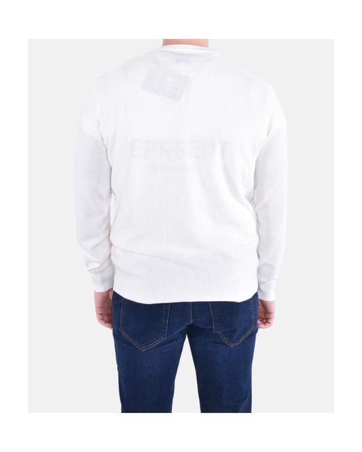 Mc2 Saint Barth White Heron Crewneck Jumper for men