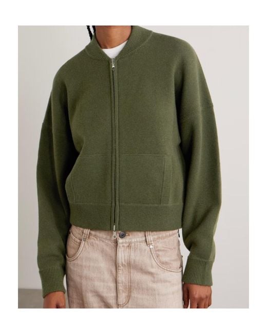 arch4 Green Long-Sleeved Cardigan