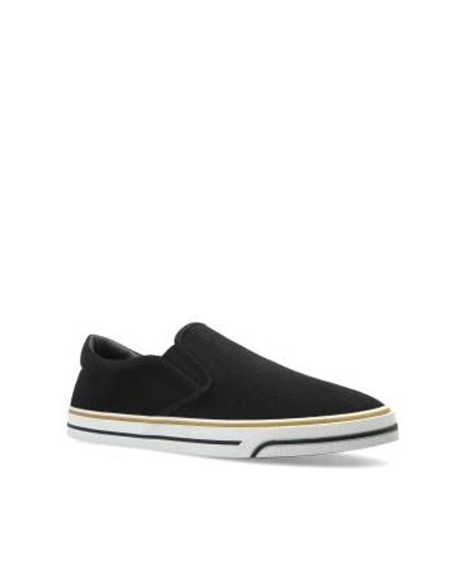 Dolce & Gabbana Black Slip-On Sports Shoes for men