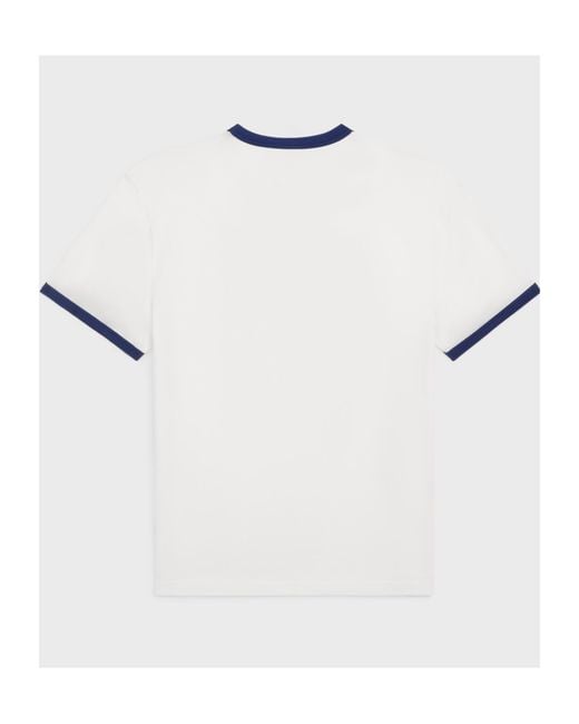 Céline White Blason Loose T-Shirt for men