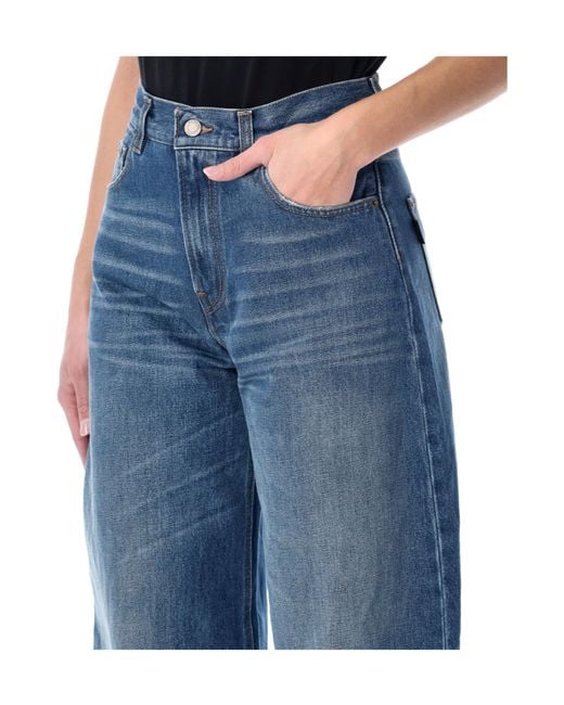 Haikure Blue Bibi High-Rise Wide-Leg Jeans