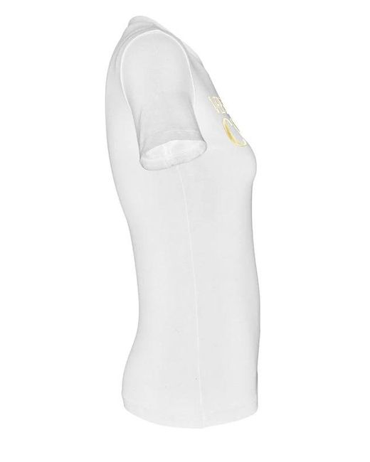 Versace Jeans White Couture Logo Print T-Shirt