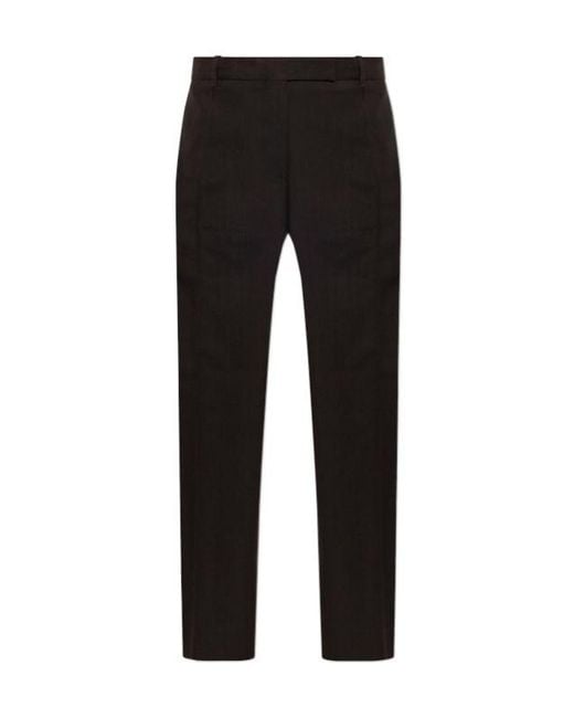 Studio Nicholson Black Casual Trousers With Belt Loops