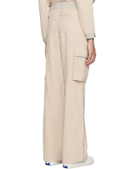 Moncler Natural Grenoble Corduroy Jogging Trousers