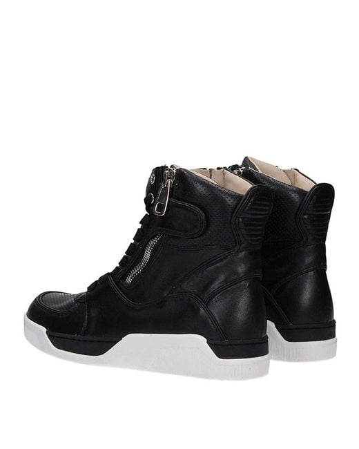 Dolce & Gabbana Black High-Top Strap Casual Shoes
