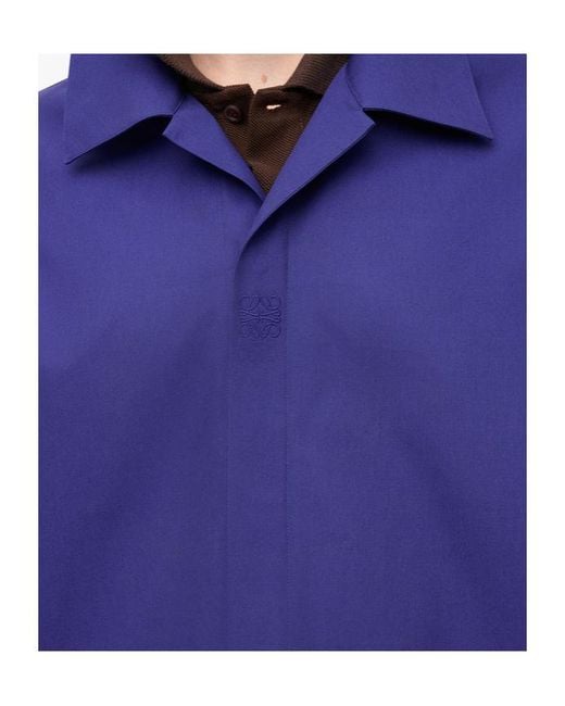 Loewe Purple Short Sleeve Shirt for men