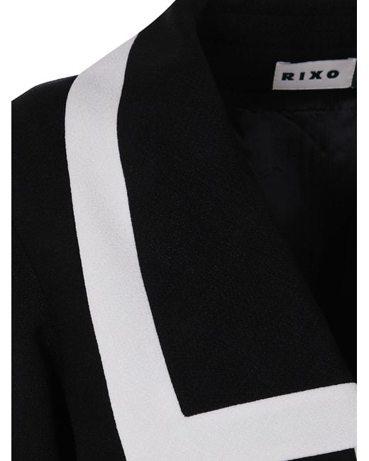 Rixo Black Selita Cropped Jacket