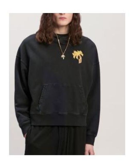 Palm Angels Black Sweatshirt for men