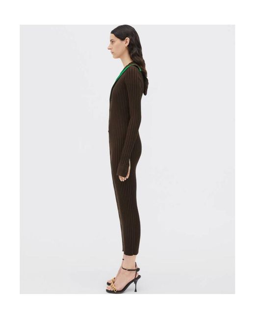 Bottega Veneta Multicolor Lightweight Ribbed Hooded Dress