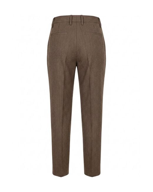 Ermanno Scervino Gray Casual Pants With Belt Loops