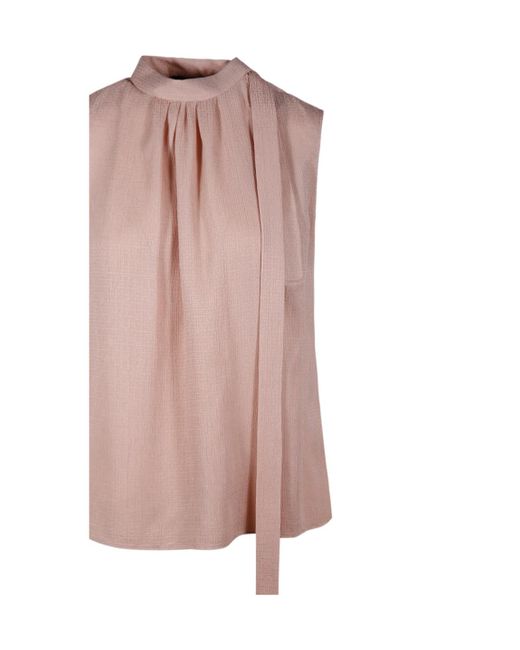 Givenchy Pink Draped Sleeveless Top