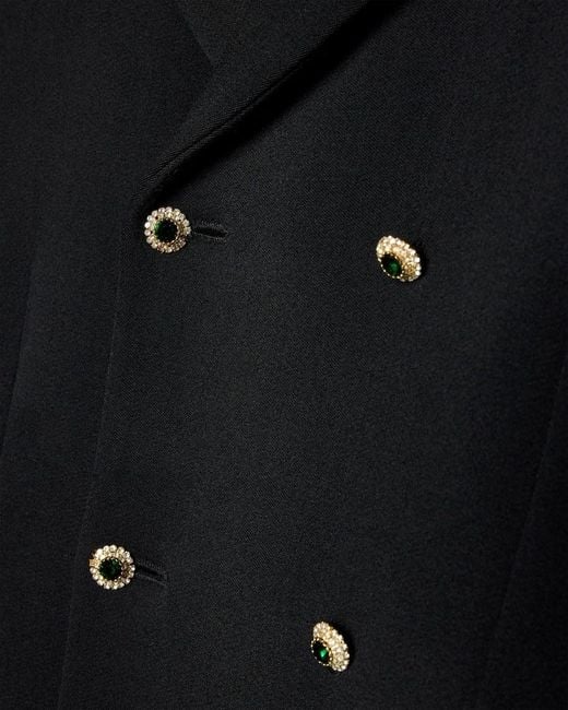 Céline Black Double-Breasted Coat