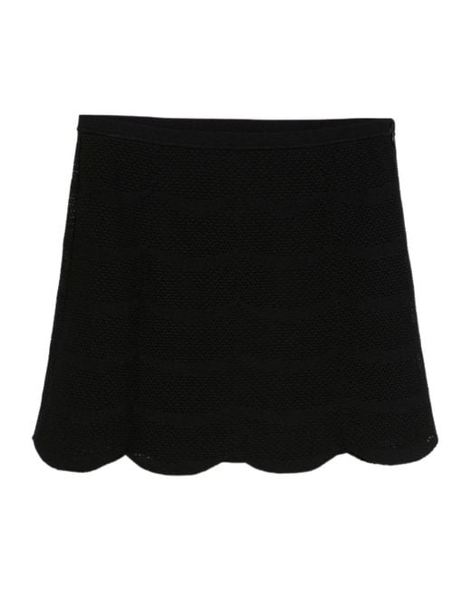 Tom Ford Black Scalloped Skirt