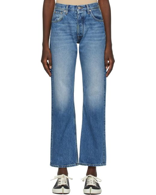 Maison Margiela Blue Faded Straight-Leg Jeans