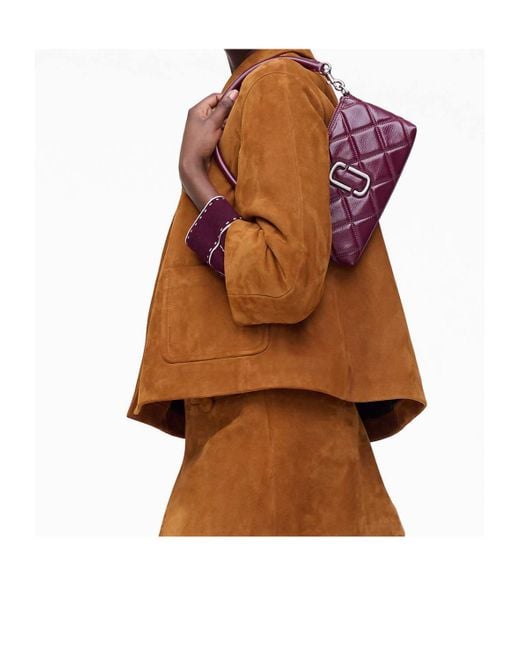 Marc Jacobs Purple Quilted Shoulder Bag