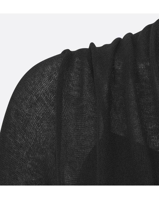Dior Black Asymmetrical Mid-Length Dress