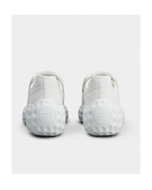 Roger Vivier White Viv' Run Crystal-Buckle Sneakers
