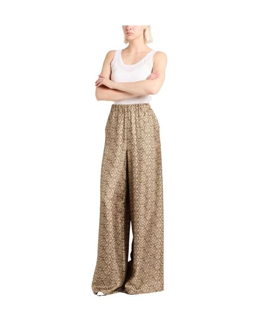 Max Mara Natural Wide-Leg Trousers