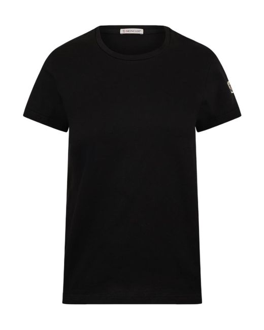 Moncler Black Logo Short-Sleeved T-Shirt