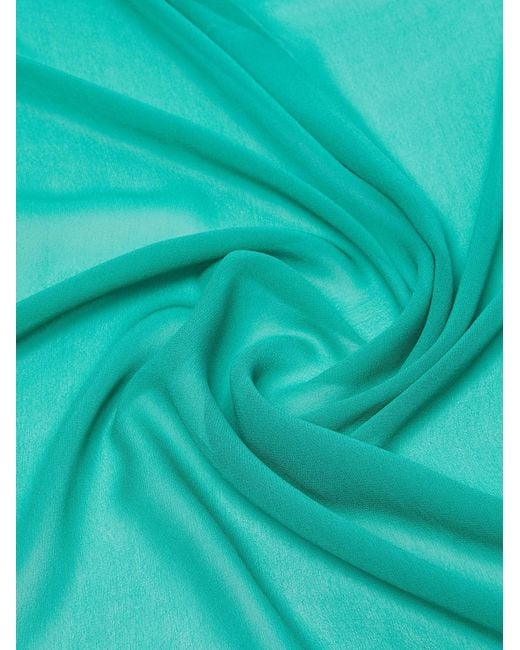 Max Mara Green Silk Scarf