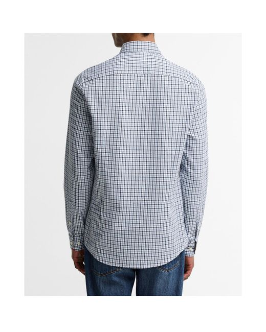 Barbour Blue Check Long-Sleeve Shirt for men