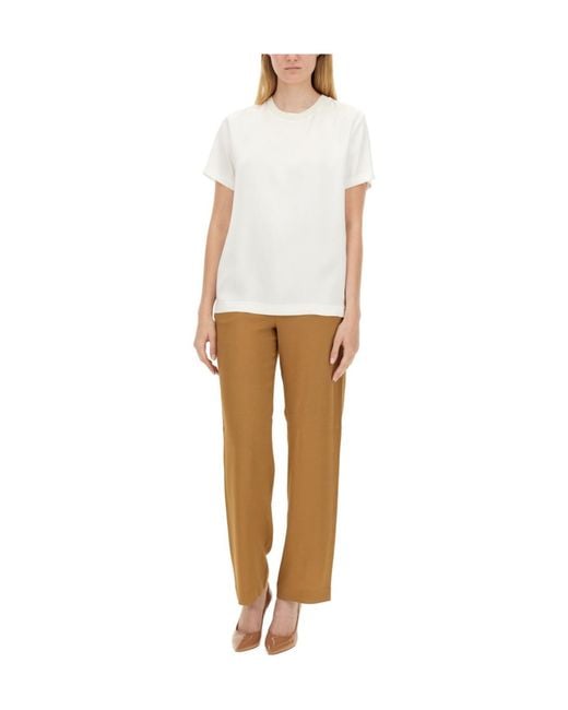 Fabiana Filippi White Satin T-Shirt