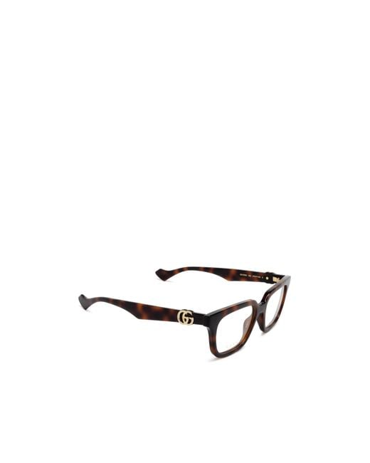 Gucci White Eyewear Square Frame Glasses