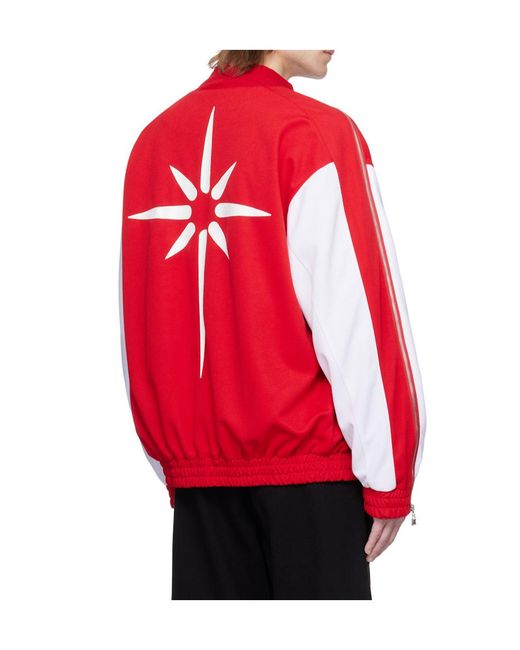 Kusikohc Red Full-Zip Fleece Sports Jacket for men