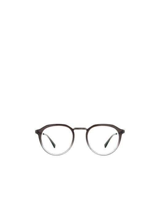 Mykita White Lite Paulson Round Frame Glasses for men