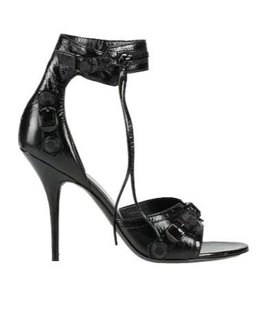Balenciaga Black Open-Toe Sandals
