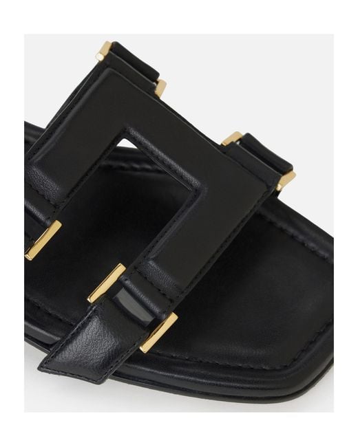 Elisabetta Franchi White Logo Detail Slippers