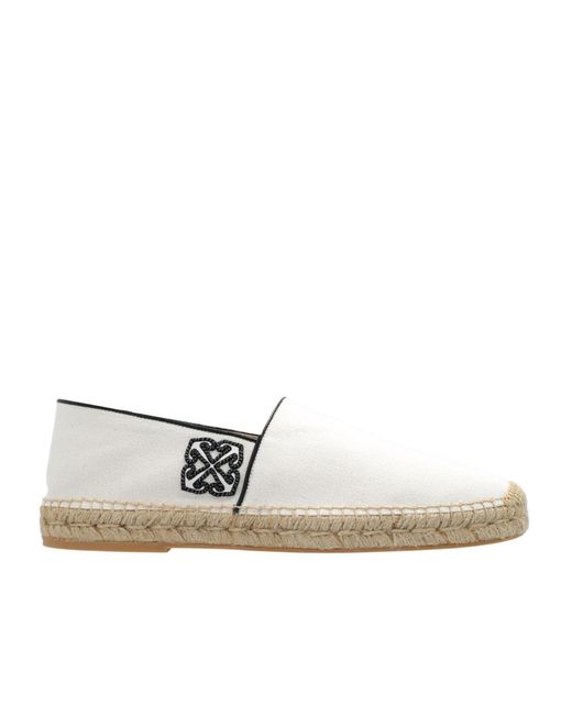 Off-White c/o Virgil Abloh White Anglette Arrow-Embroidered Slip-On Espadrilles for men