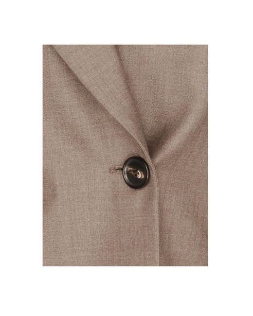 Loro Piana Brown Long-Sleeved Suit Coat