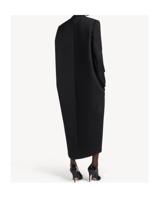 Balenciaga Black Wool Long Trench Coat