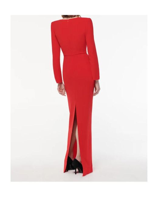 Roland Mouret Red Cady Gown