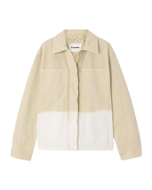 Jil Sander Natural Gradient Denim Jacket