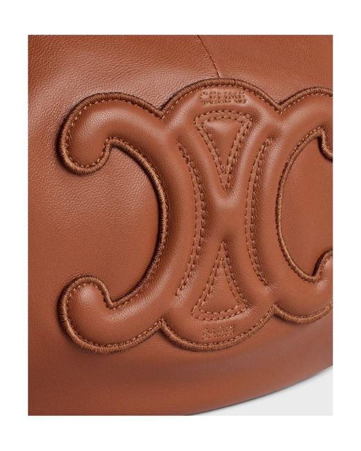 Céline Brown Triomphe Smooth Sheep Leather Handbag