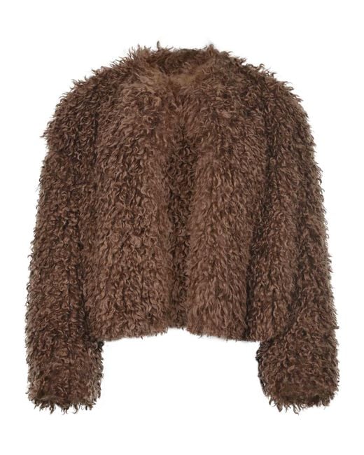 Tagliatore Brown Crew Neck Jacket