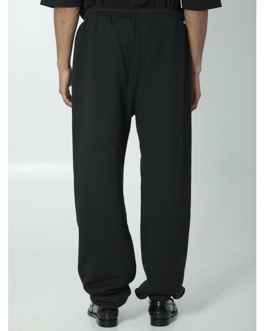 Willy Chavarria Black Fashion Service Track Pants for men