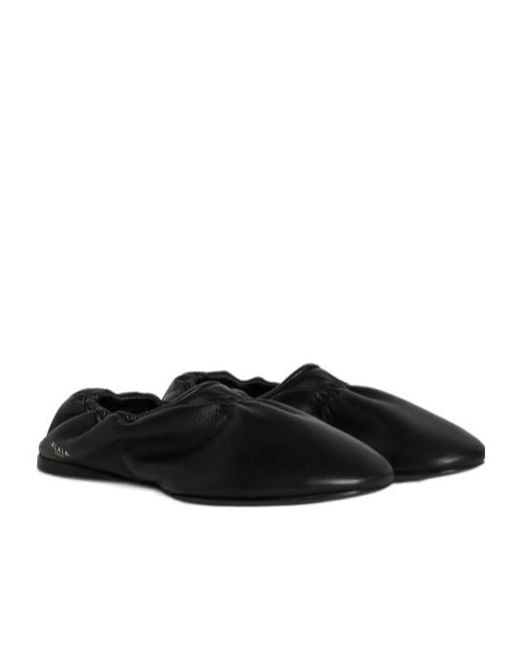 Alaïa Black Alaïa Ruched Ballet Flats