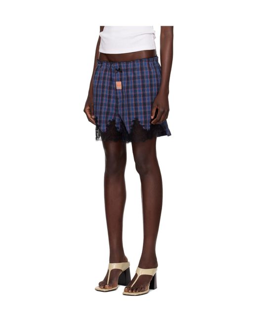 Martine Rose Blue French Knickers Shorts for men