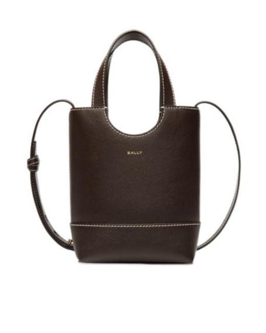 Bally Brown Easy Small Tote Bag