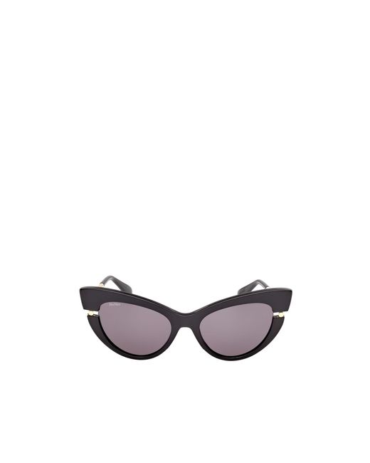 Max Mara White Cat-Eye Frame Sunglasses