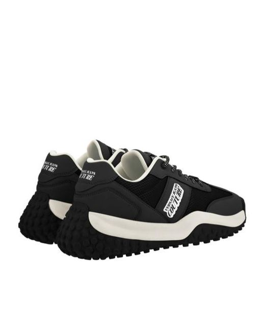 Versace Black Jeans Couture Chunky Sole Low-Top Sneakers for men